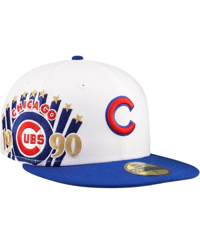 Mens New Era /Royal Chicago Cubs Major Sidepatch 59FIFTY Fitted Hat Product Image