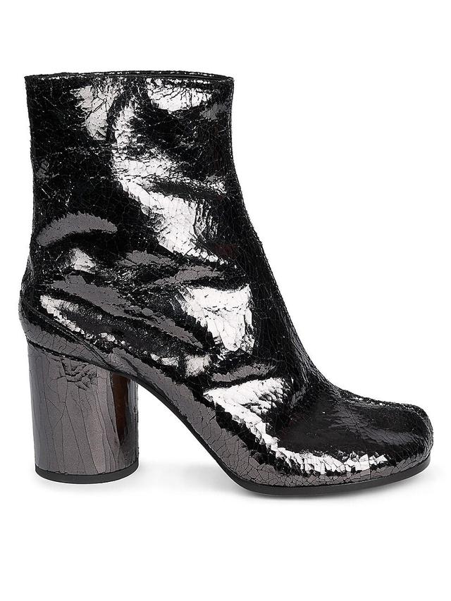 Womens Tabi 80 Metallic Leather Ankle Boots Product Image