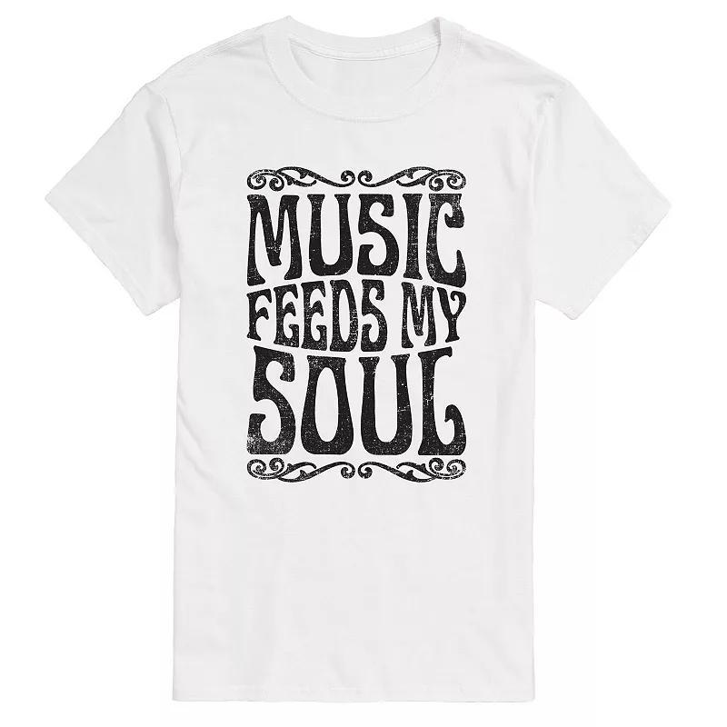 Mens Music Feeds My Soul Tee Product Image