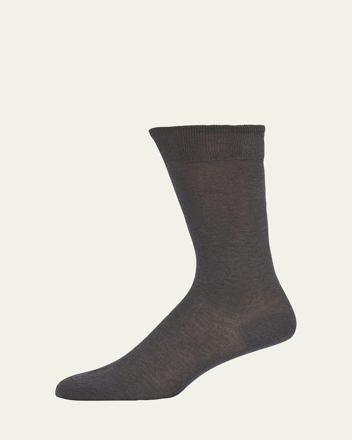 Mens Knit Crew Socks Product Image