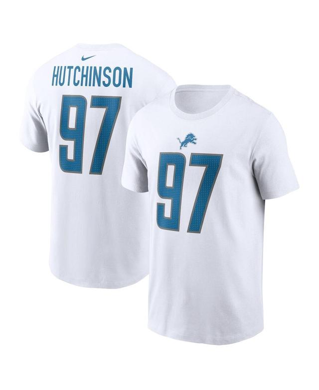 Mens Nike Aidan Hutchinson Detroit Lions Player Name & Number T-Shirt Product Image