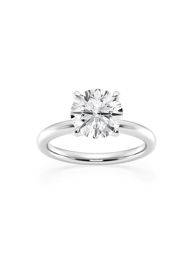 Womens 14K White Gold & Round Lab-Grown Diamond Solitaire Ring/1.00-5.00 TCW Product Image