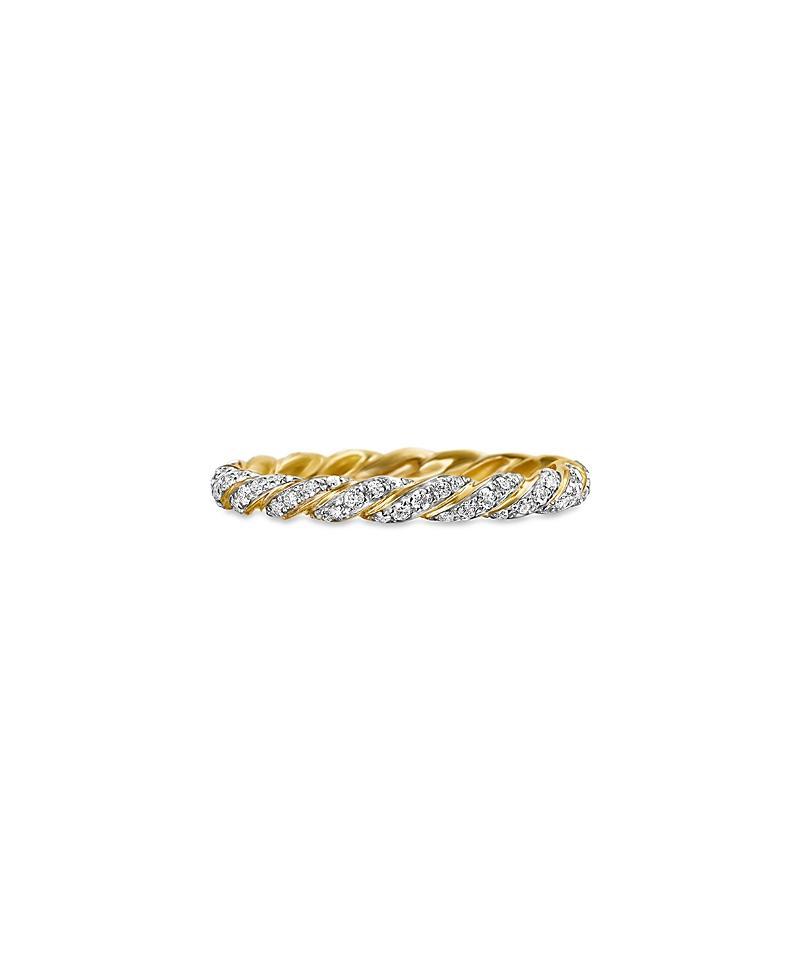 David Yurman Paveflex Ring with Diamonds in 18K Gold Product Image