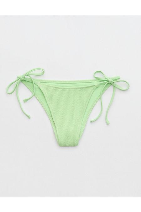 Aerie Crinkle Cheekiest Tie Bikini Bottom Women's Product Image