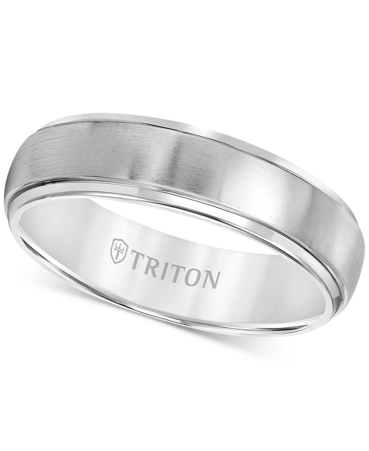 Triton Mens Titanium Ring, Comfort Fit Wedding Band (6mm) Product Image