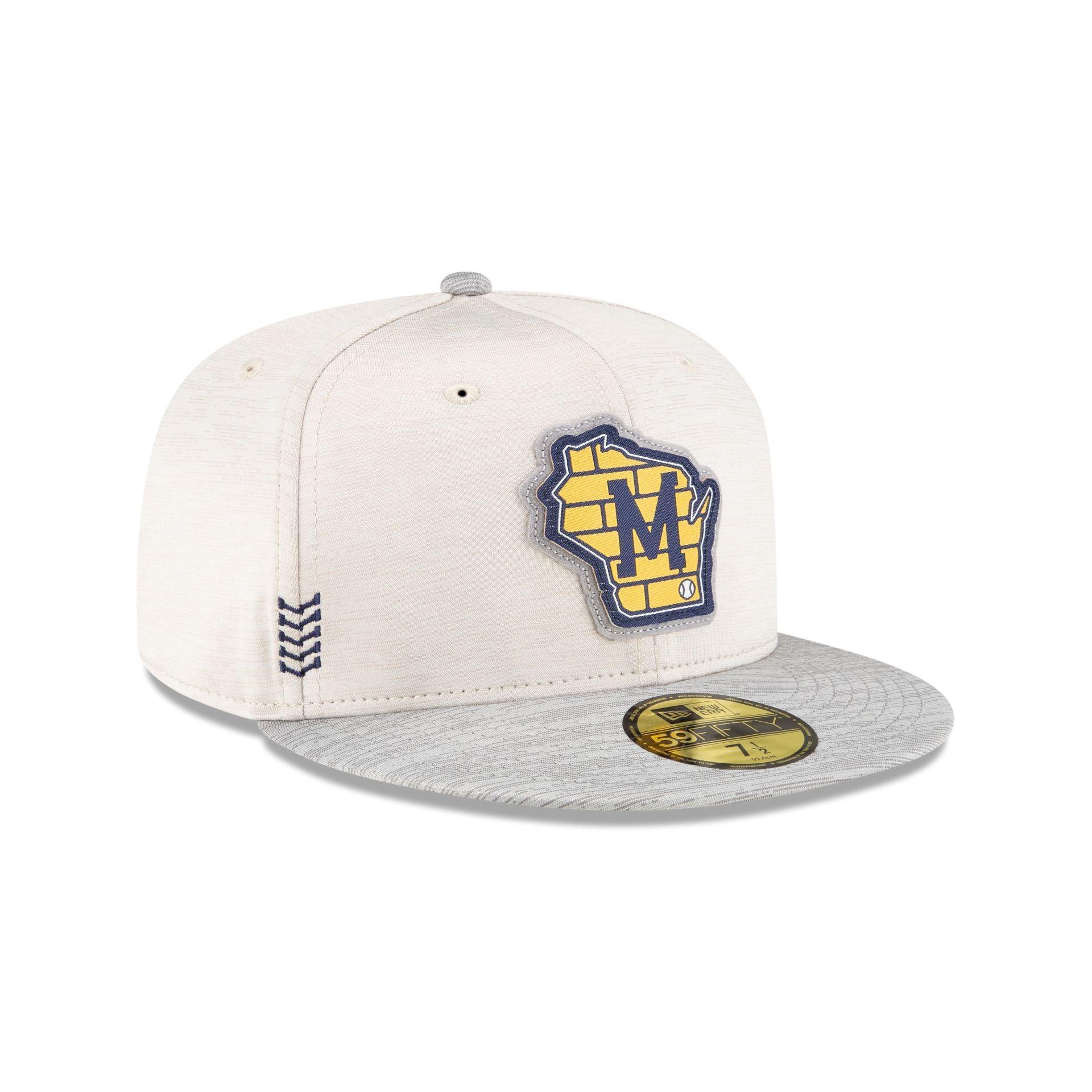 Milwaukee Brewers 2024 Clubhouse Stone 59FIFTY Fitted Hat Male Product Image