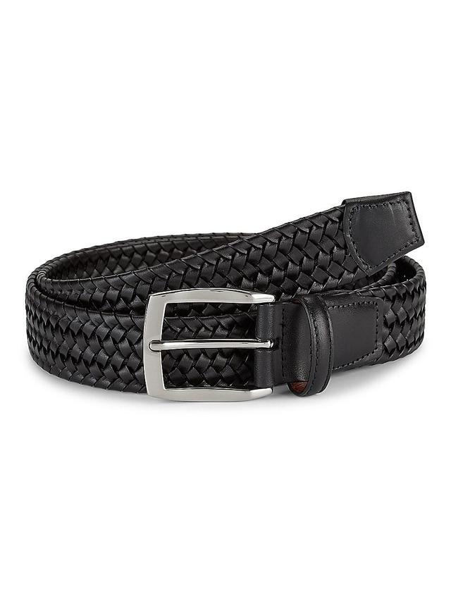 Mens COLLECTION Woven Leather Belt Product Image