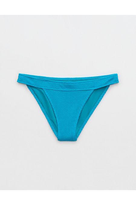 Aerie Crinkle Banded Cheeky Bikini Bottom Women's Product Image