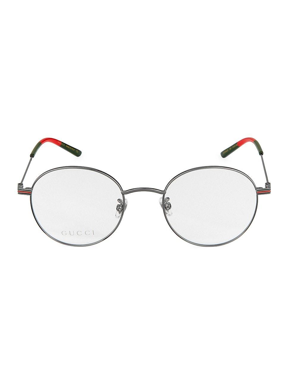 Mens 51MM Round Optical Glasses Product Image