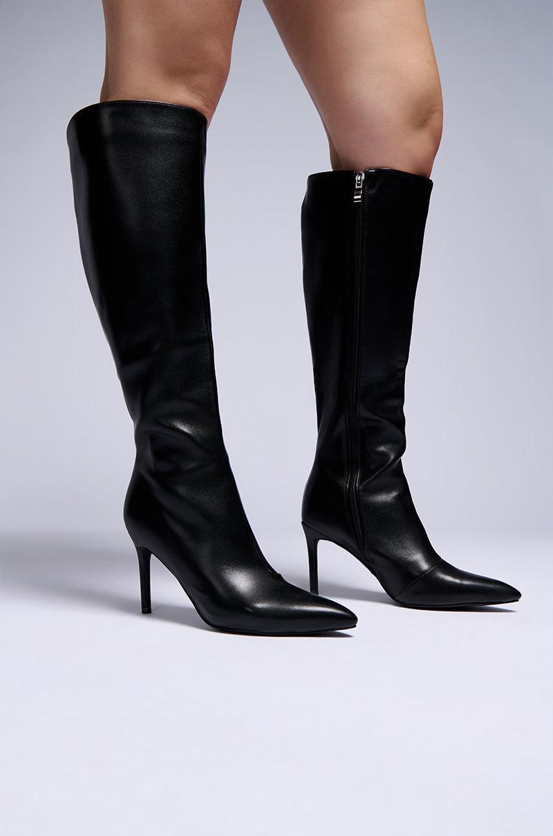 AZALEA WANG ROSELYNN BLACK STILETTO BOOT Product Image