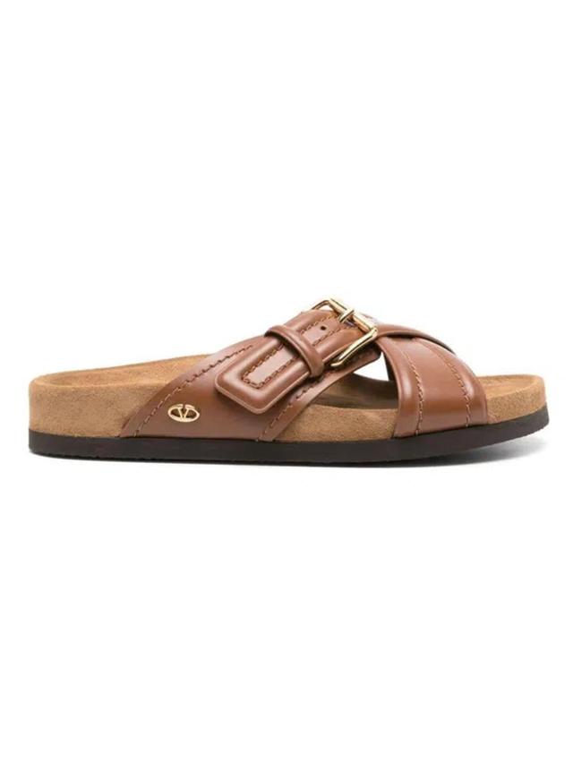 VALENTINO GARAVANI Anywear Slide Sandal In Tobacosiga Product Image