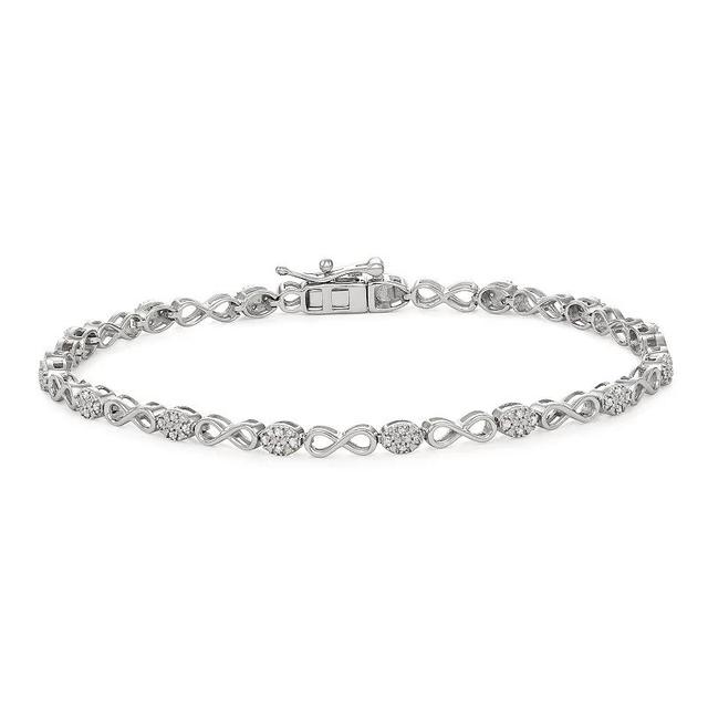 HDI 1/5 Carat T.W. Diamond Bracelet, Womens Sterling Product Image