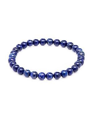 Men's Lapis Lazuli Beaded Stretch Bracelet Product Image