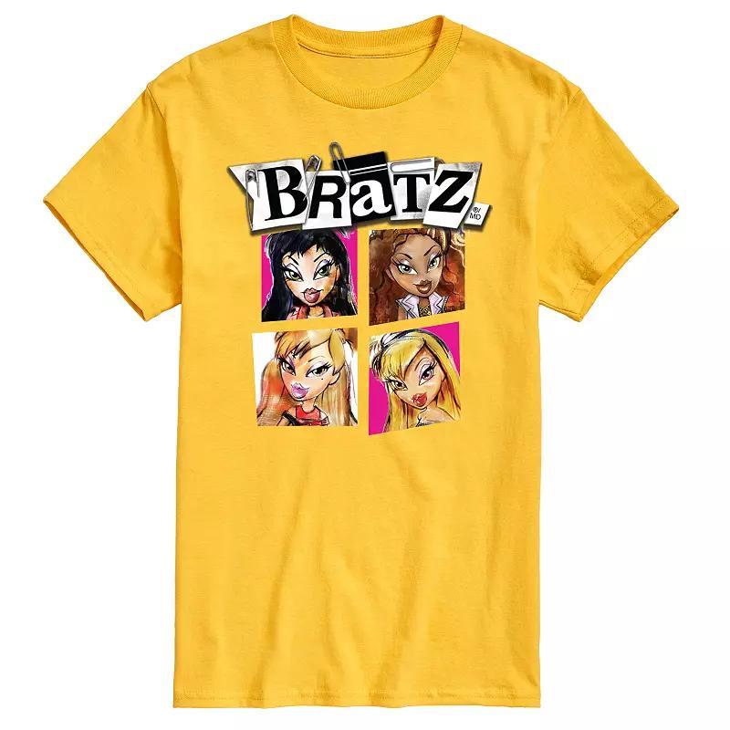 Mens Bratz Characters Grid Graphic Tee Product Image