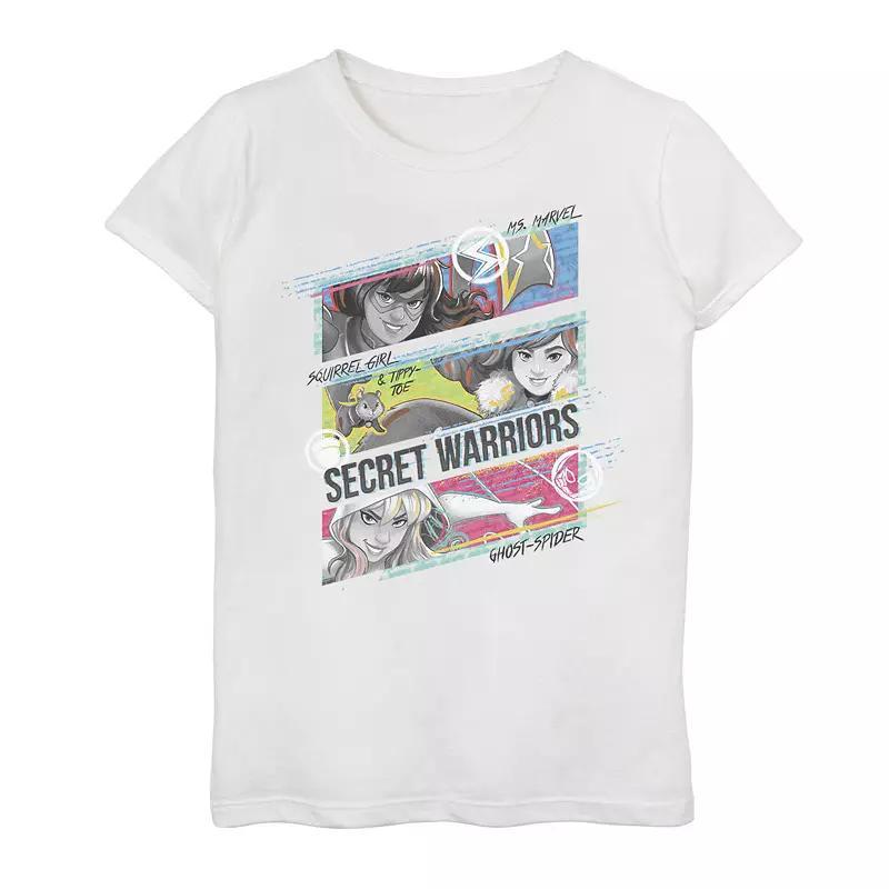 Girls 7-16 Marvel Rising Secret Warriors Woman Warriors Action Panels Graphic Tee, Girls Product Image