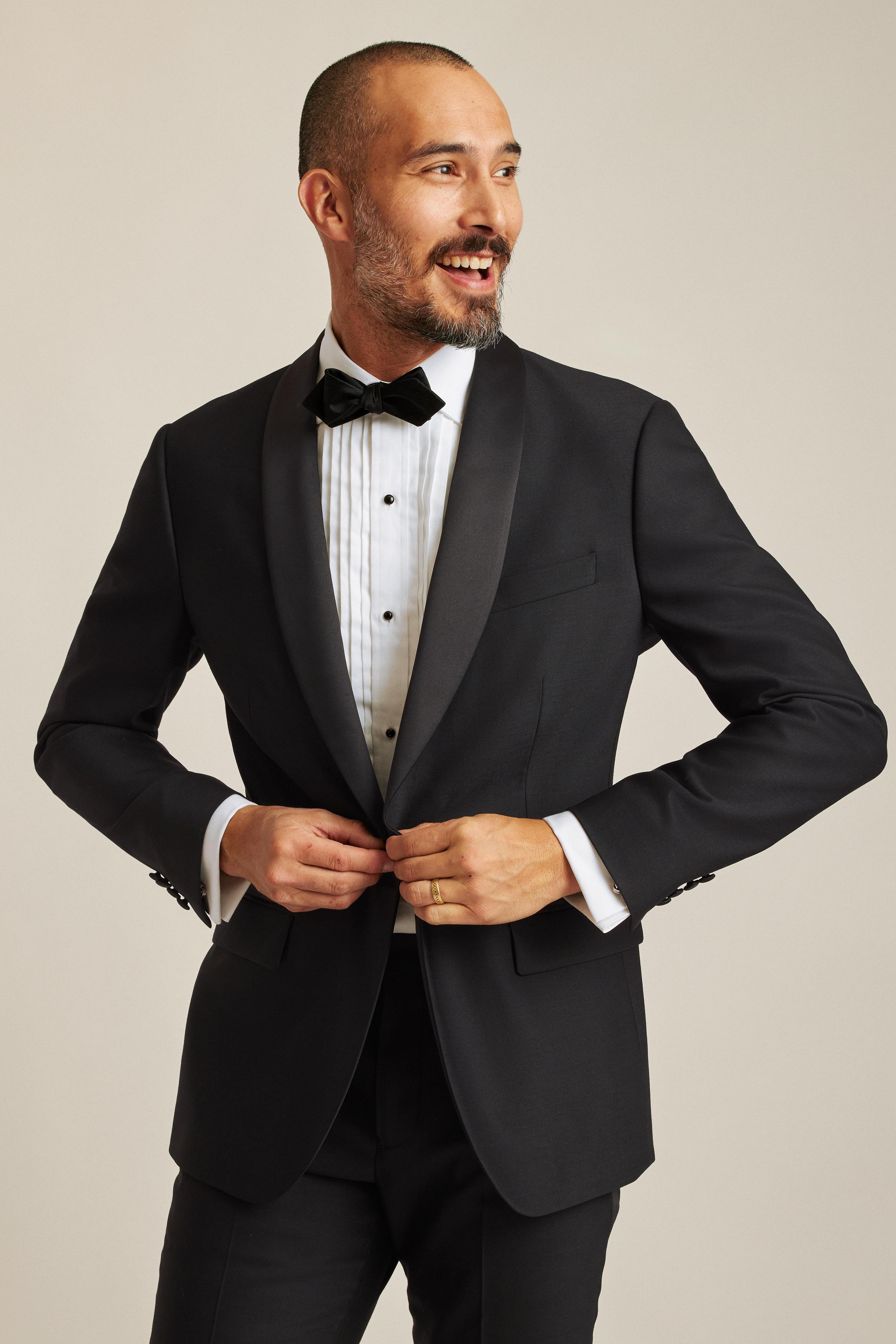 Empire Stretch Italian Wool Tuxedo Jacket Product Image