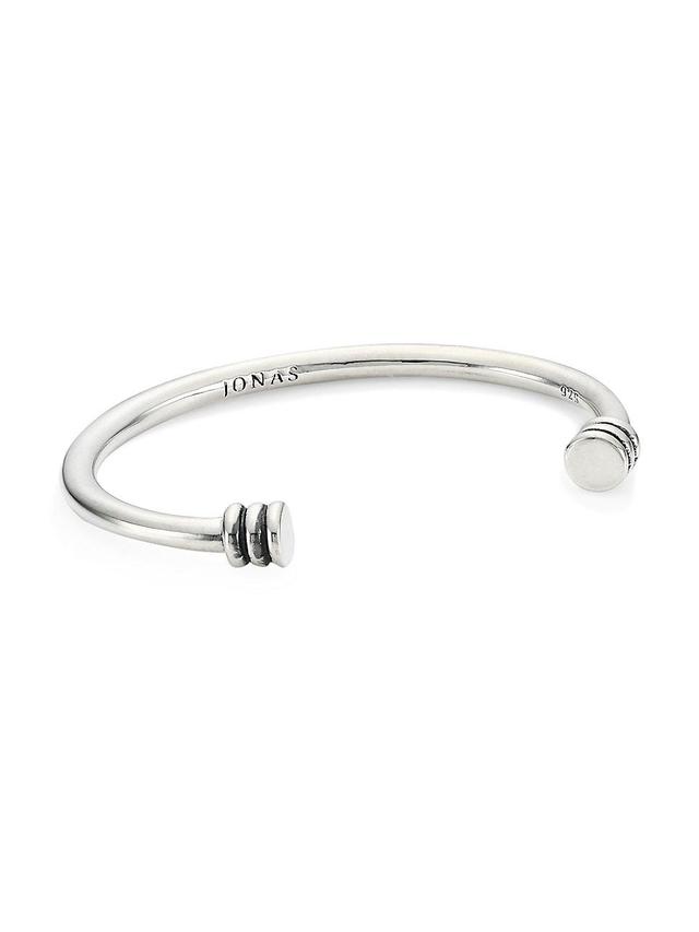 Mens Flatiron Elemental Sterling Silver Cuff Bracelet Product Image