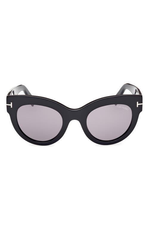 TOM FORD Lucilla 51mm Gradient Cat Eye Sunglasses Product Image