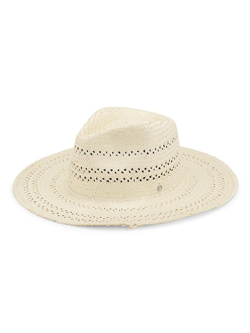 Womens Elle Perforated Straw Fedora Product Image