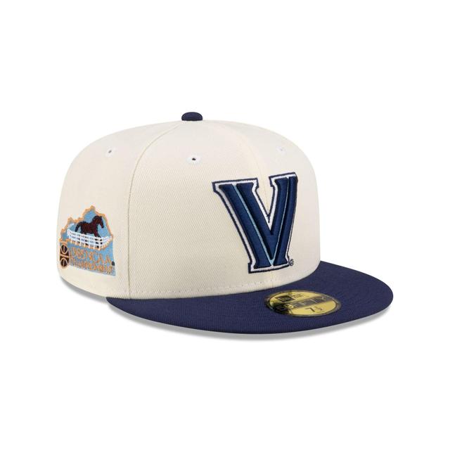 Villanova Wildcats White 59FIFTY Fitted Hat Male Product Image