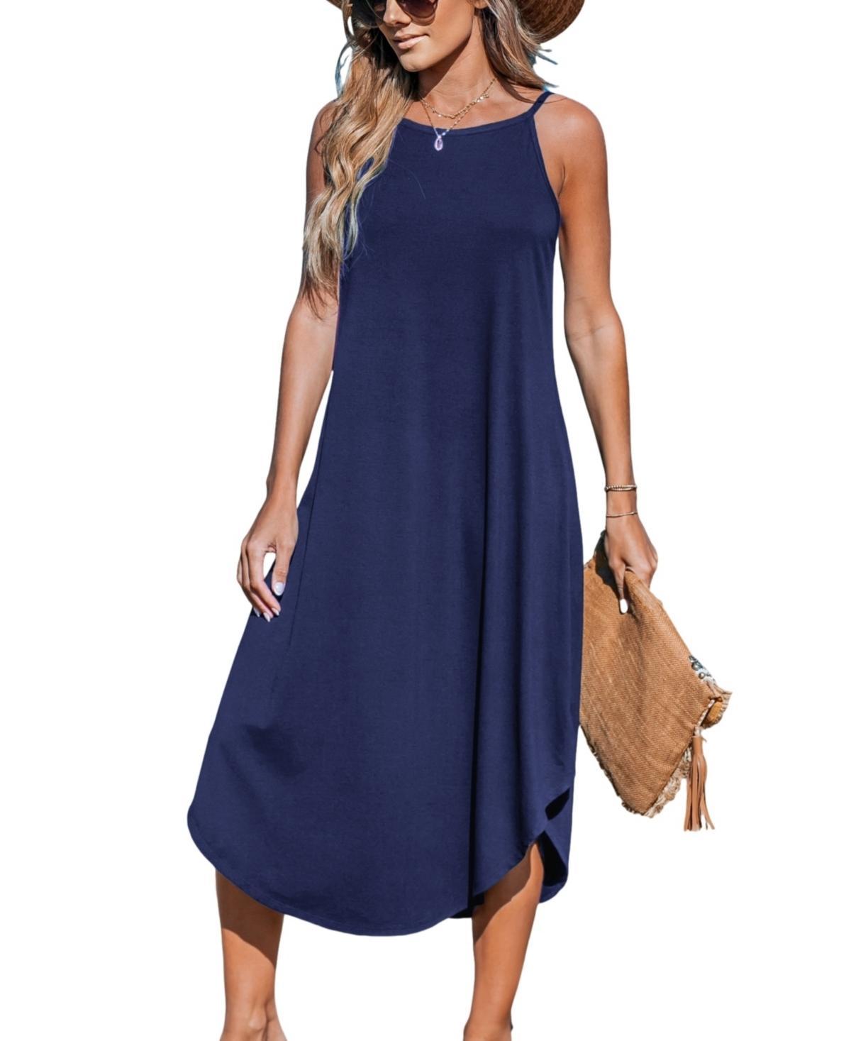 Cupshe Womens Cami Midi Cover Up Dress Product Image