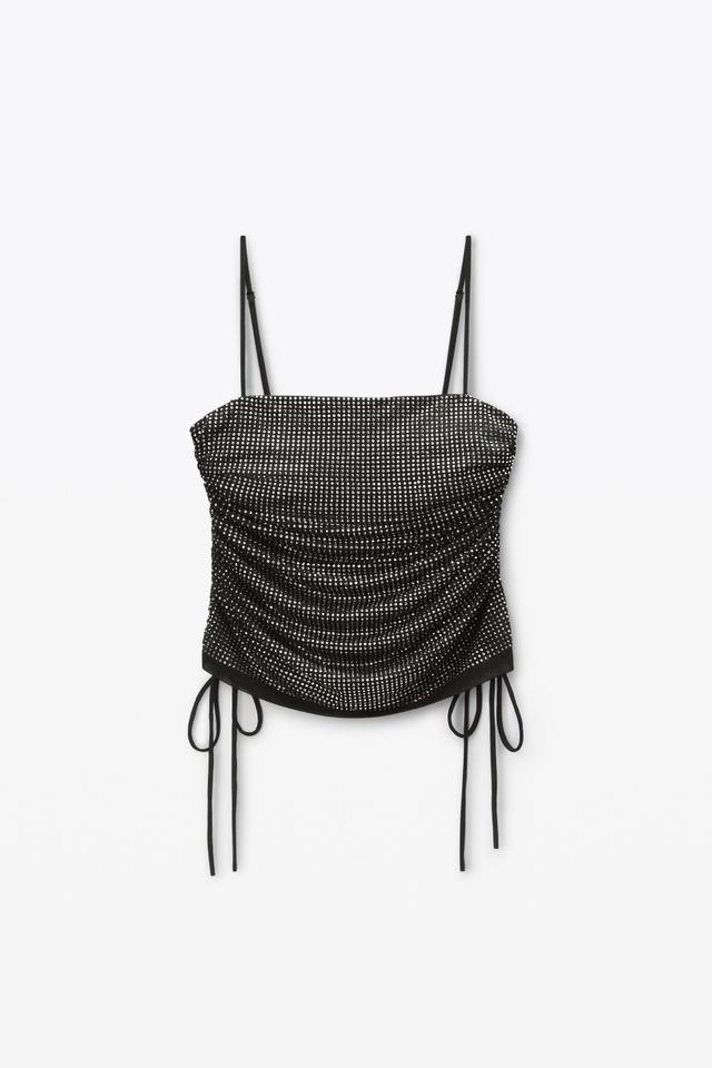 Ruched Cami Top In Crystal Hotfix Product Image