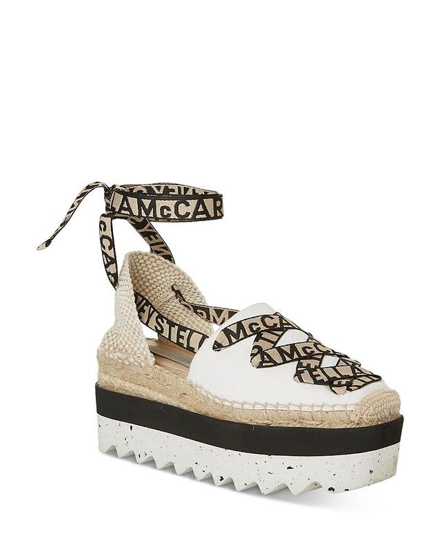 Stella McCartney Womens Gaia Platform Ankle Wrap Espadrilles Product Image