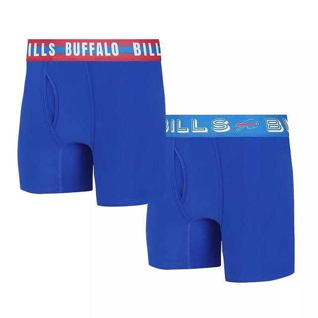 Mens Concepts Sport Buffalo Bills Gauge Knit Boxer Brief Two-Pack Product Image