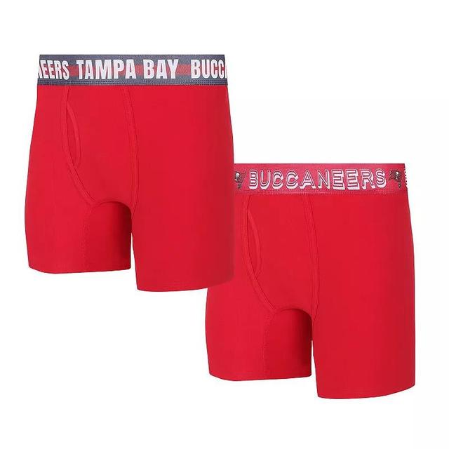 Mens Concepts Sport Tampa Bay Buccaneers Gauge Knit Boxer Brief Two-Pack Product Image