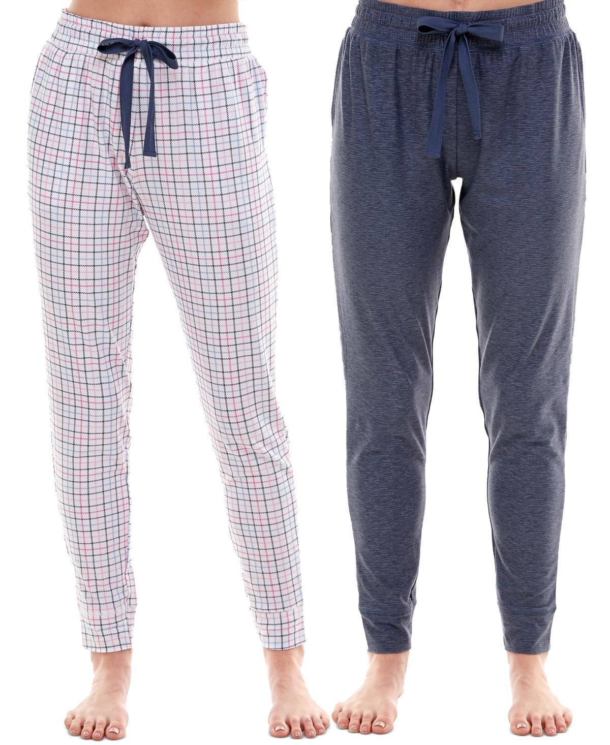 Roudelain Womens Ultra-Soft Jogger Pajama Bottoms, Set of 2 - Flint Stone Product Image