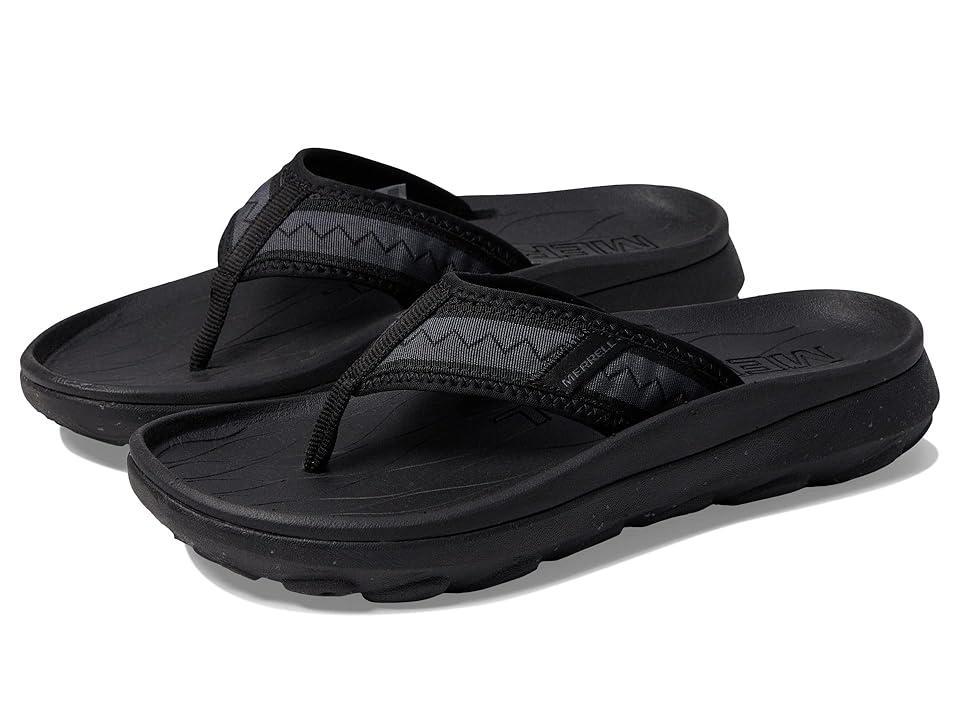 Merrell Hut Ultra Flip Black) Men's Shoes Product Image