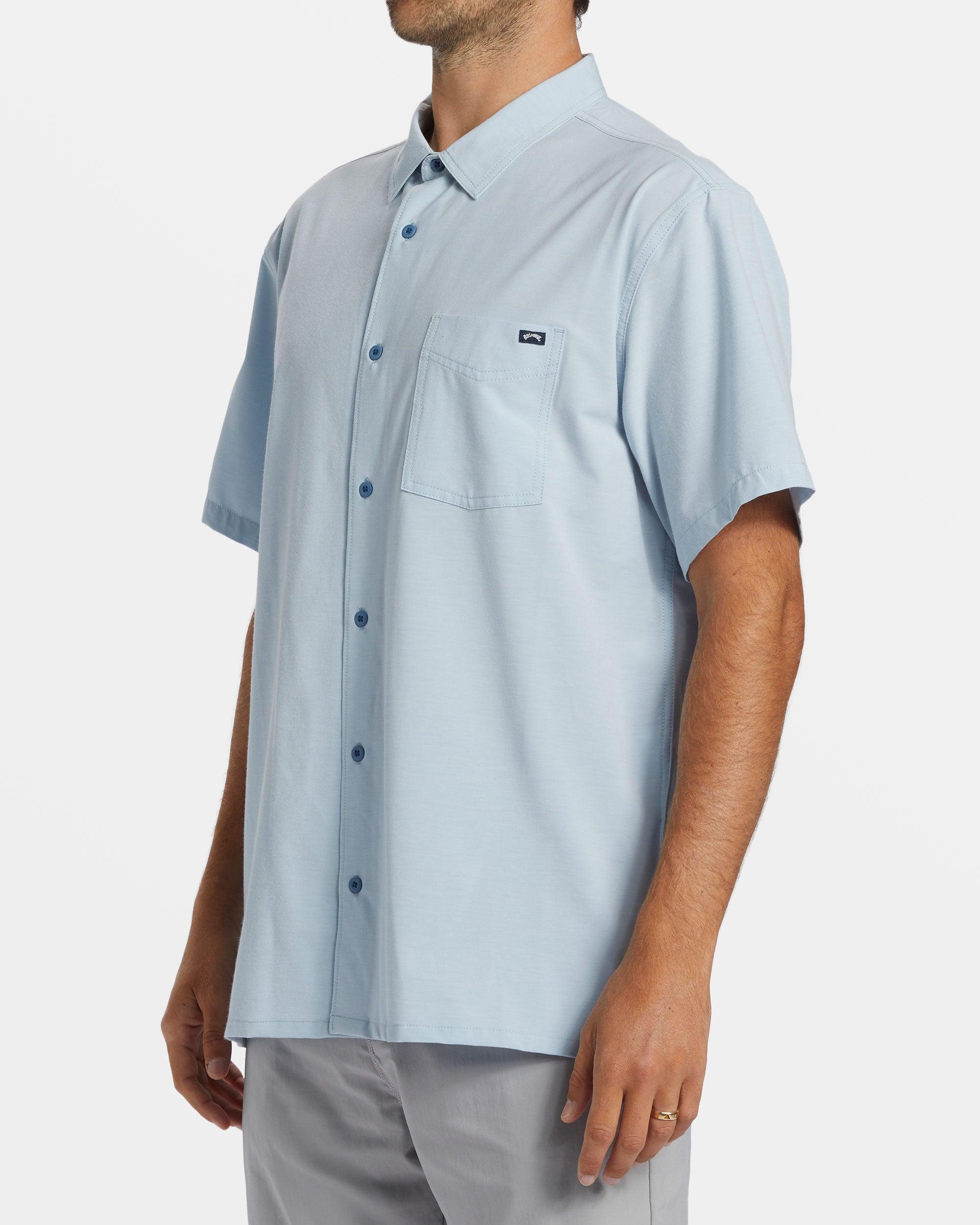 A/Div Surftrek Trail Short Sleeve Shirt - Smoke Blue Male Product Image