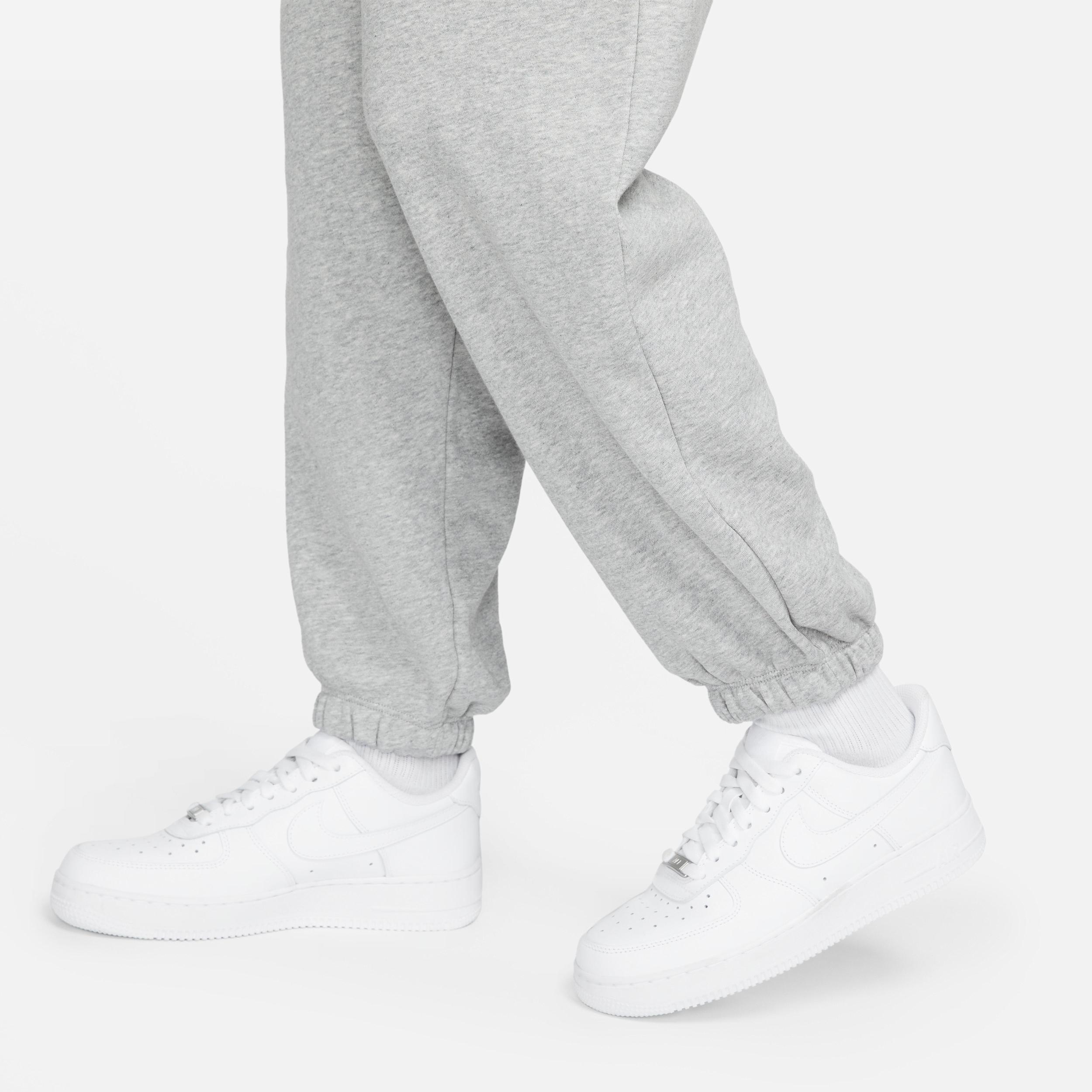 Womens Nike Sportswear Oversized Club Fleece Sweatpants Gray Grey Product Image