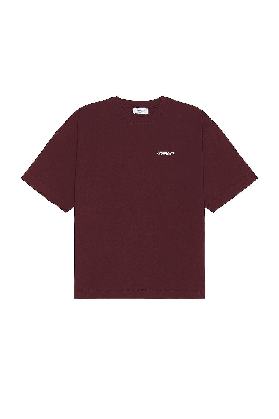 OFF-WHITE Moon Arrow Skate Short Sleeve Tee Burgundy. (also in ). Product Image