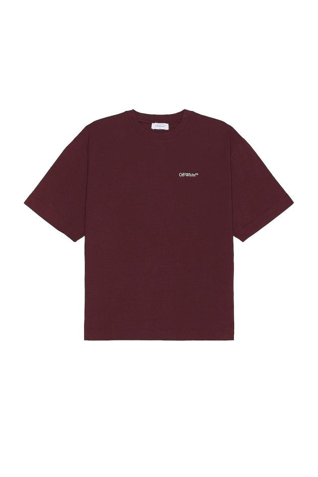 OFF-WHITE Moon Arrow Skate Short Sleeve Tee Burgundy. (also in XL/1X). Product Image