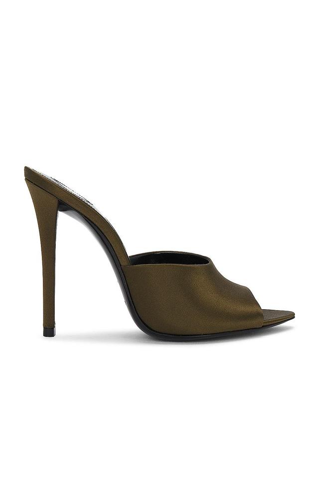 Saint Laurent Goldie Mule Sandal in Olive Product Image