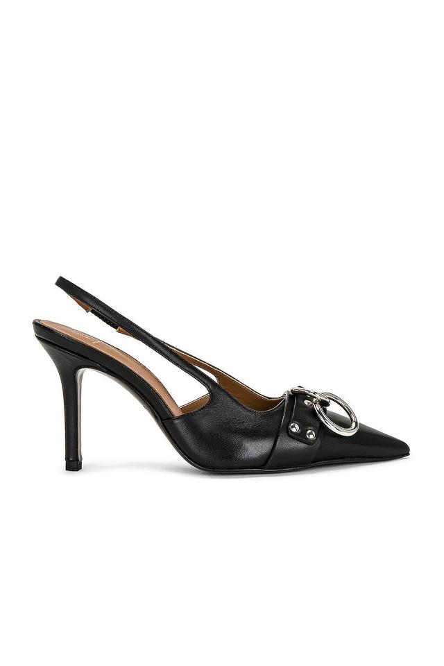 R13 Sling Back Heel Pump Black. (also in 37, 38, 39, 40). Product Image