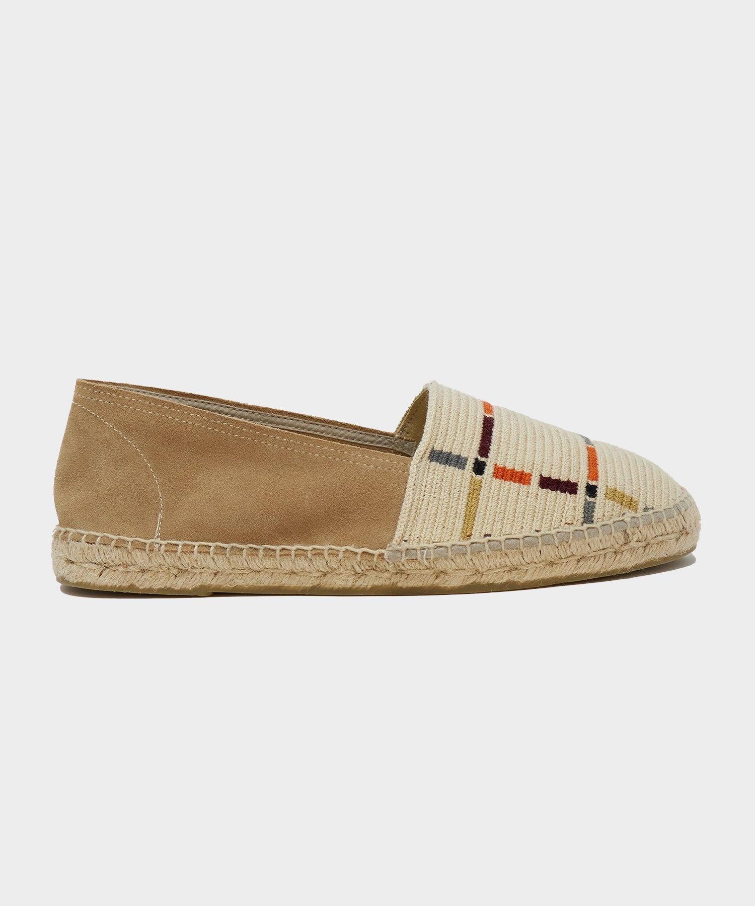 Guanábana Espadrilles In Beige Grid Product Image