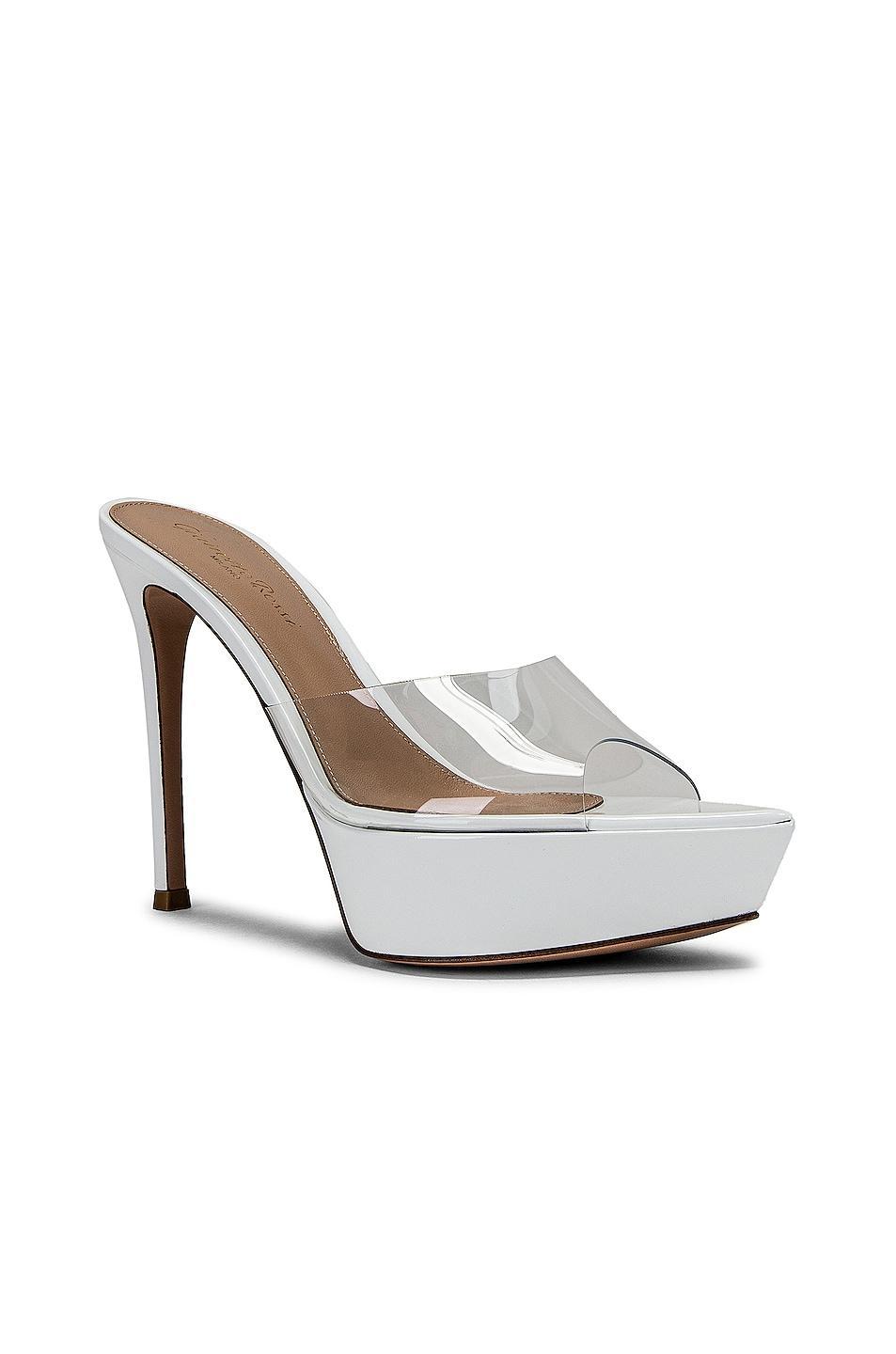 Gianvito Rossi - Women's Betty PVC Platform Sandals - Pink - IT 41 - Moda Operandi Product Image