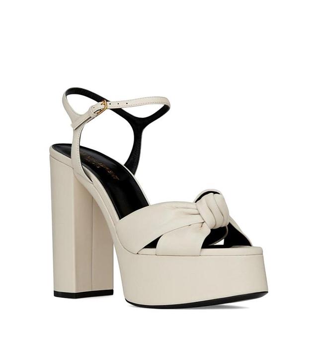 Womens Bianca Knotted Leather Platform Sandals Product Image