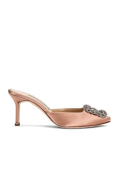 Manolo Blahnik Hangisimu 70 Mule in Royal Product Image