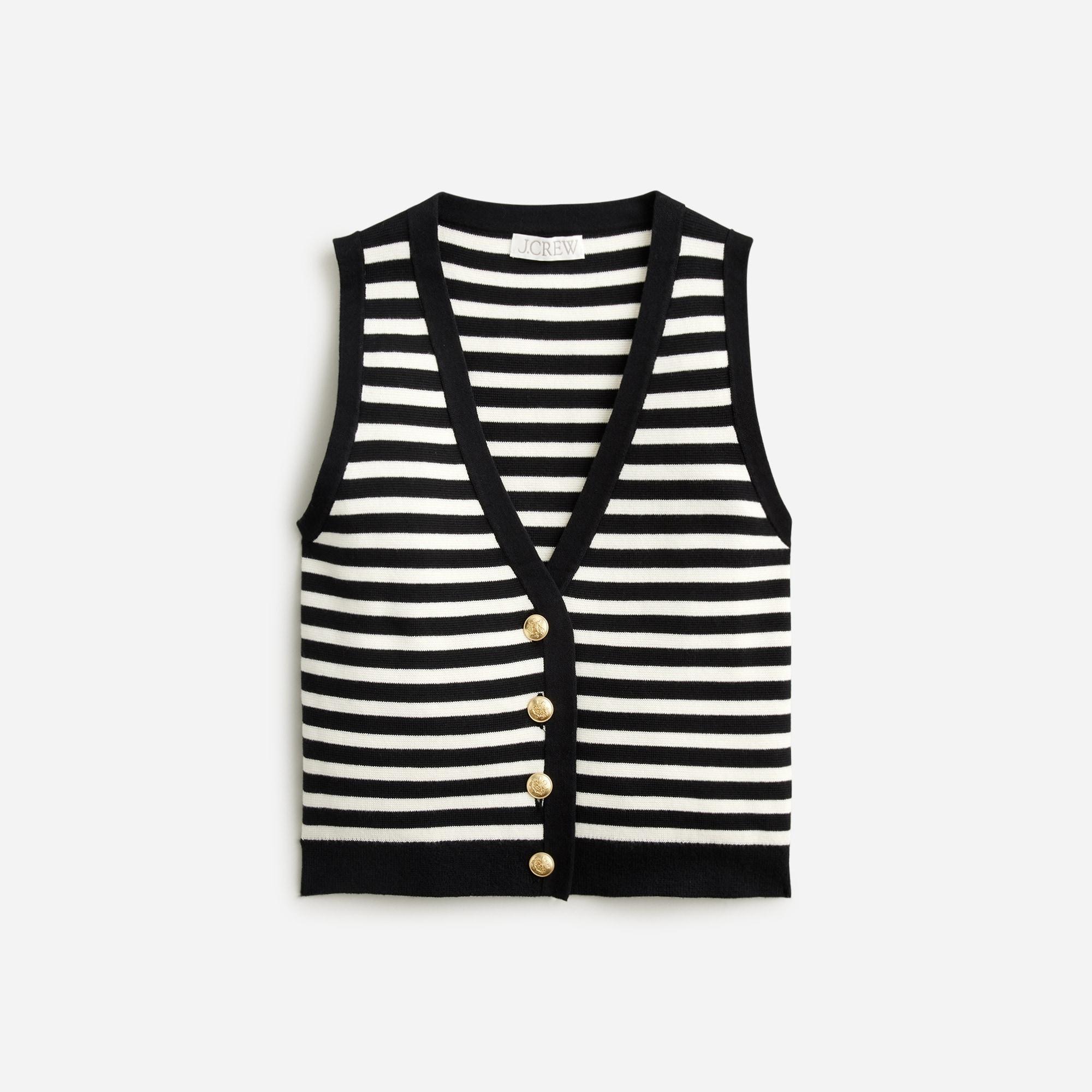 Emilie sweater-vest in stripe Product Image