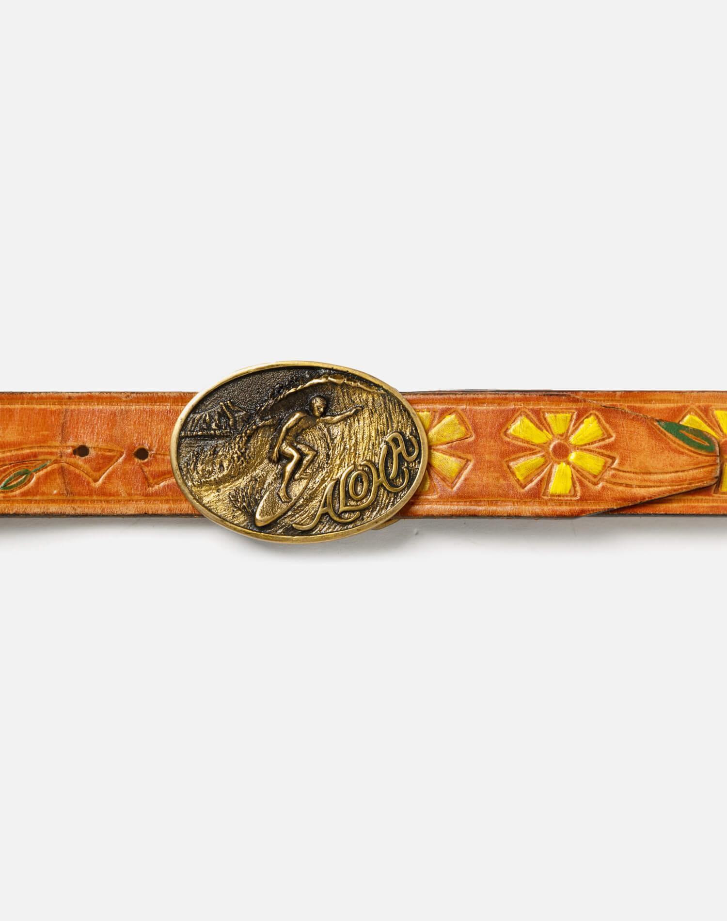 70s Aloha Leather Belt - #2 Female Product Image