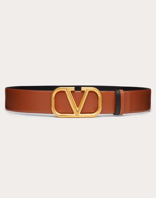 REVERSIBLE VLOGO SIGNATURE BELT IN GLOSSY CALFSKIN 40 MM  Product Image