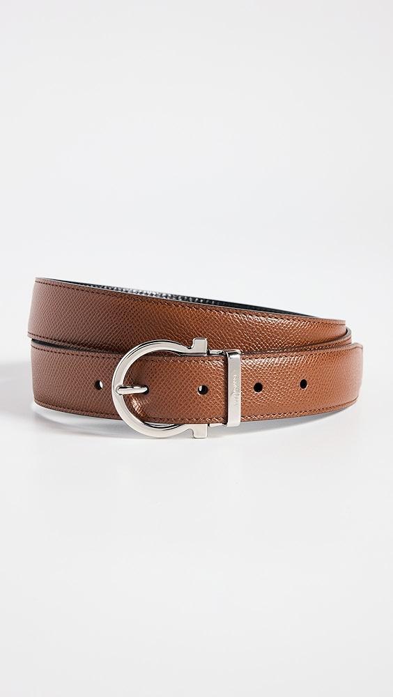 FERRAGAMO Single Gancio Reversible Paloma Leather Belt | Shopbop Product Image