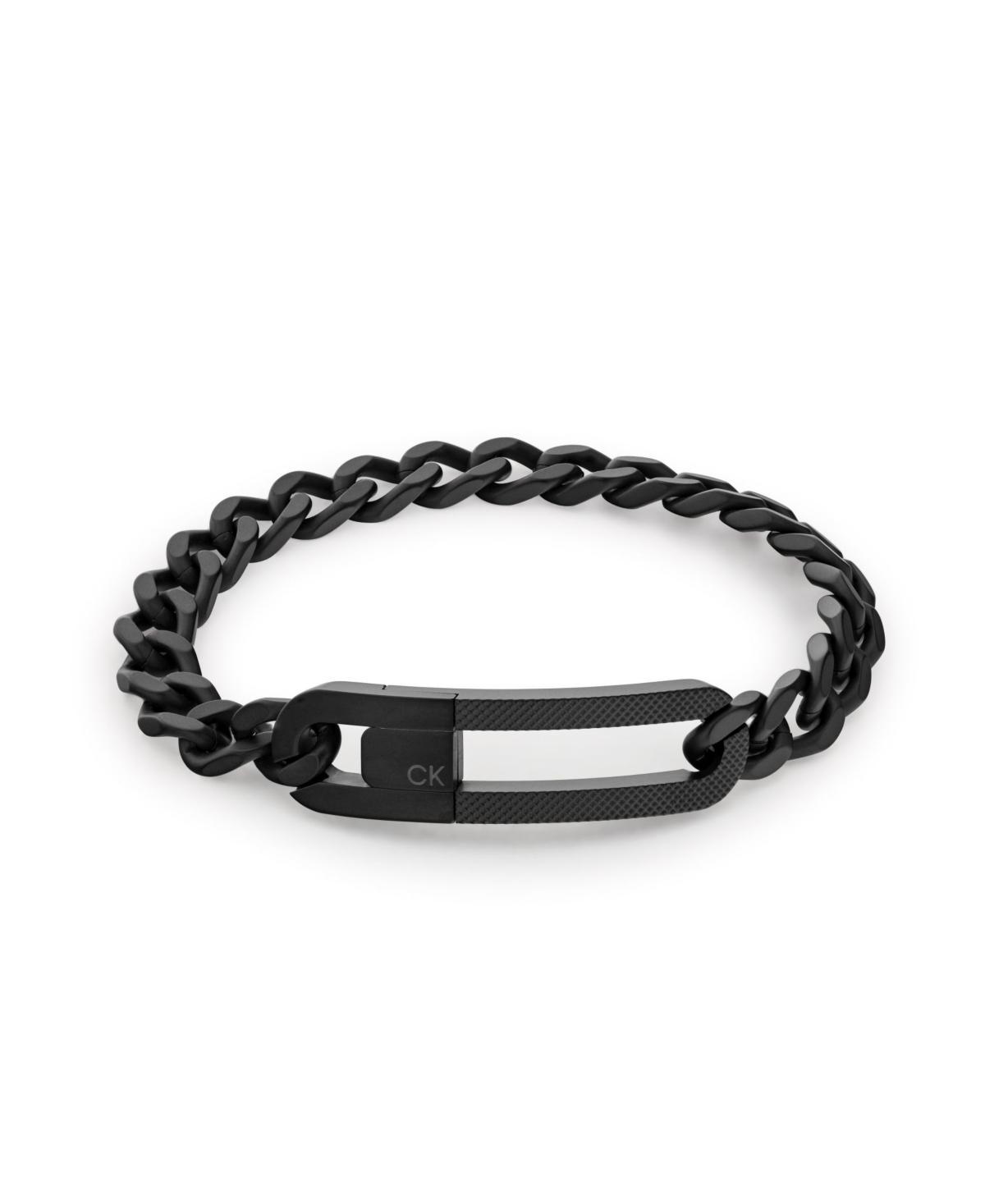 Calvin Klein Mens Black Stainless Steel Bracelet Product Image