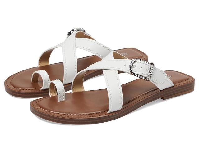 MICHAEL Michael Kors Ashton Flat Thong (Optic ) Women's Sandals Product Image