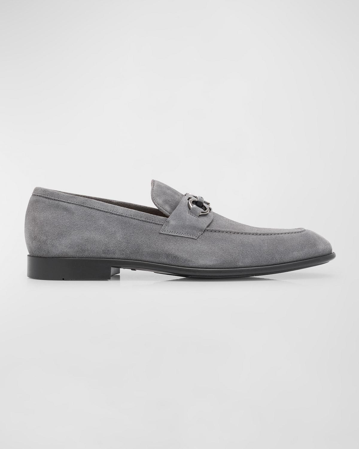 Men's Foster Suede Gancini Bit Loafers Product Image