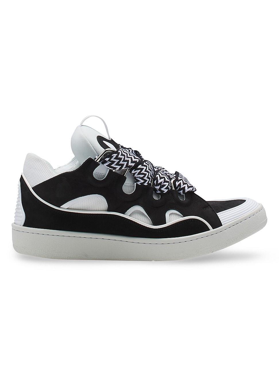 Mens Leather Curb Sneakers Product Image