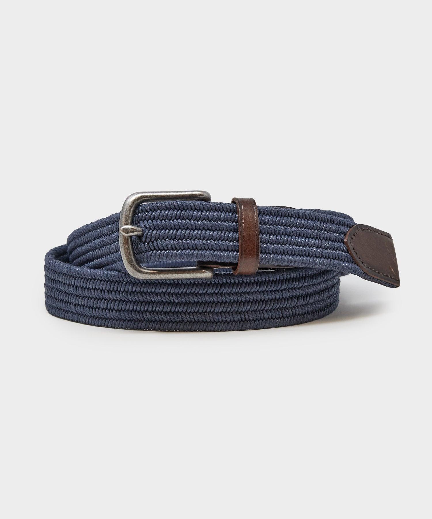 Braided Cotton Belt in Navy Product Image